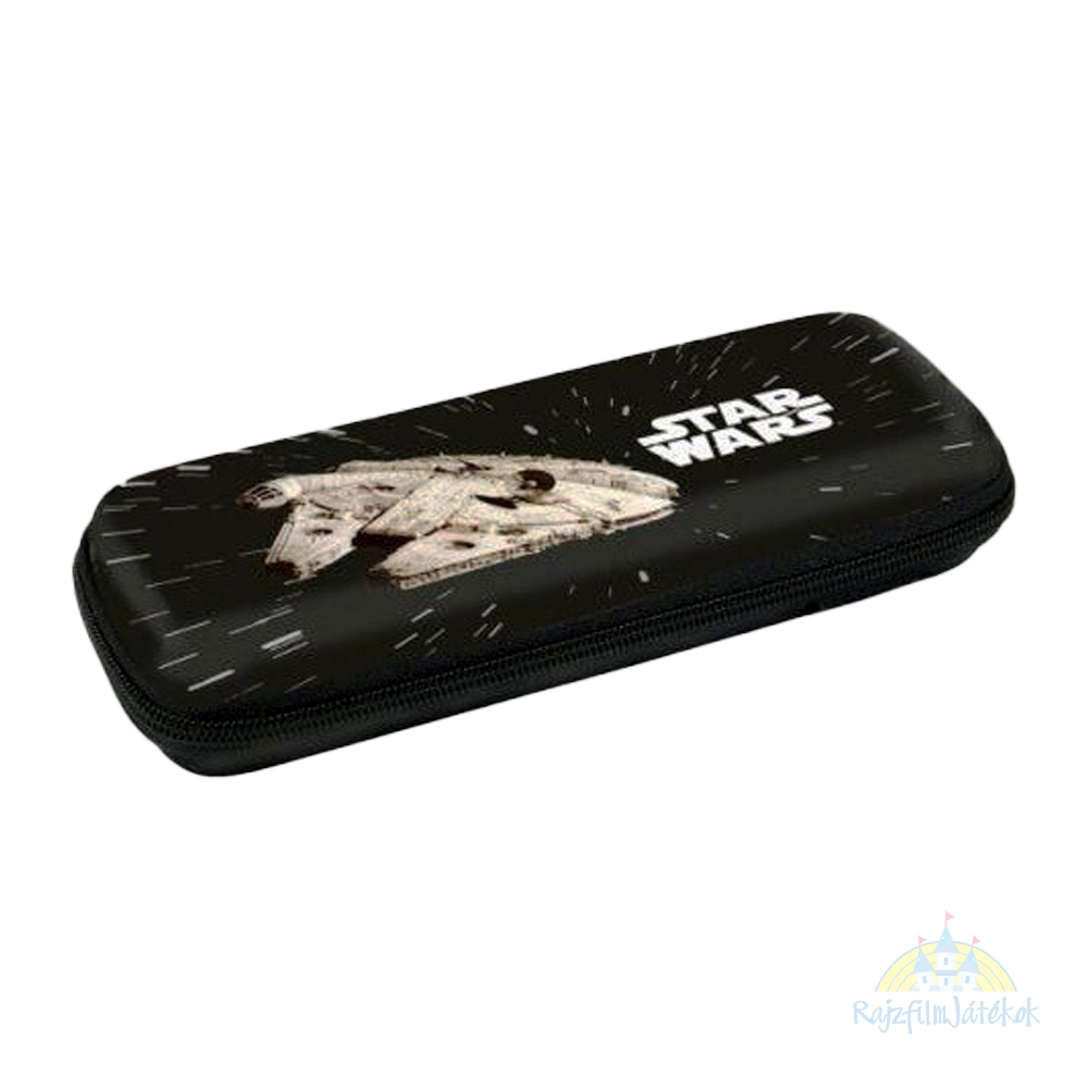 Star Wars kemény fedelű  tolltartó Millennium Falcon mintával - Star Wars Az Ezeréves Sólyom űrhajó tolltartó