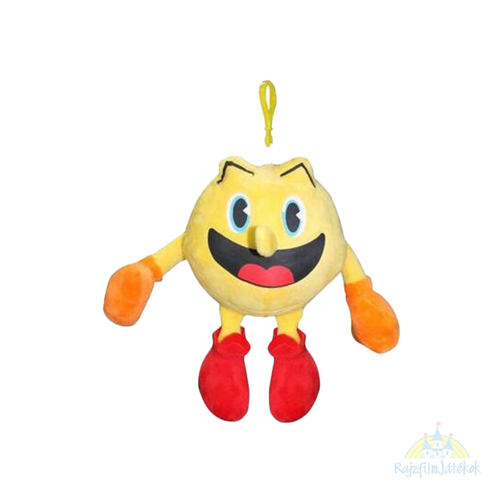 Pac-Man akasztható puha plüssfigura 19 cm - Pac-Man plüss