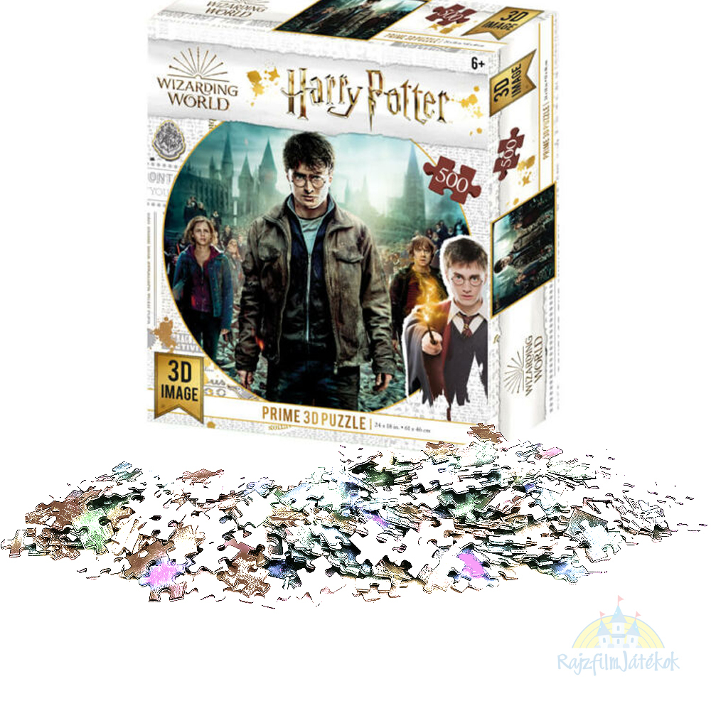 Harry Potter és barátai puzzle 500 db - 3D