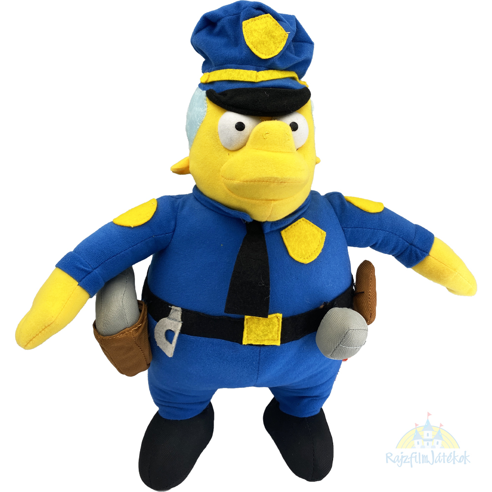 Simpson Család Wiggum plüssfigura 44 cm - rendőrfőnök