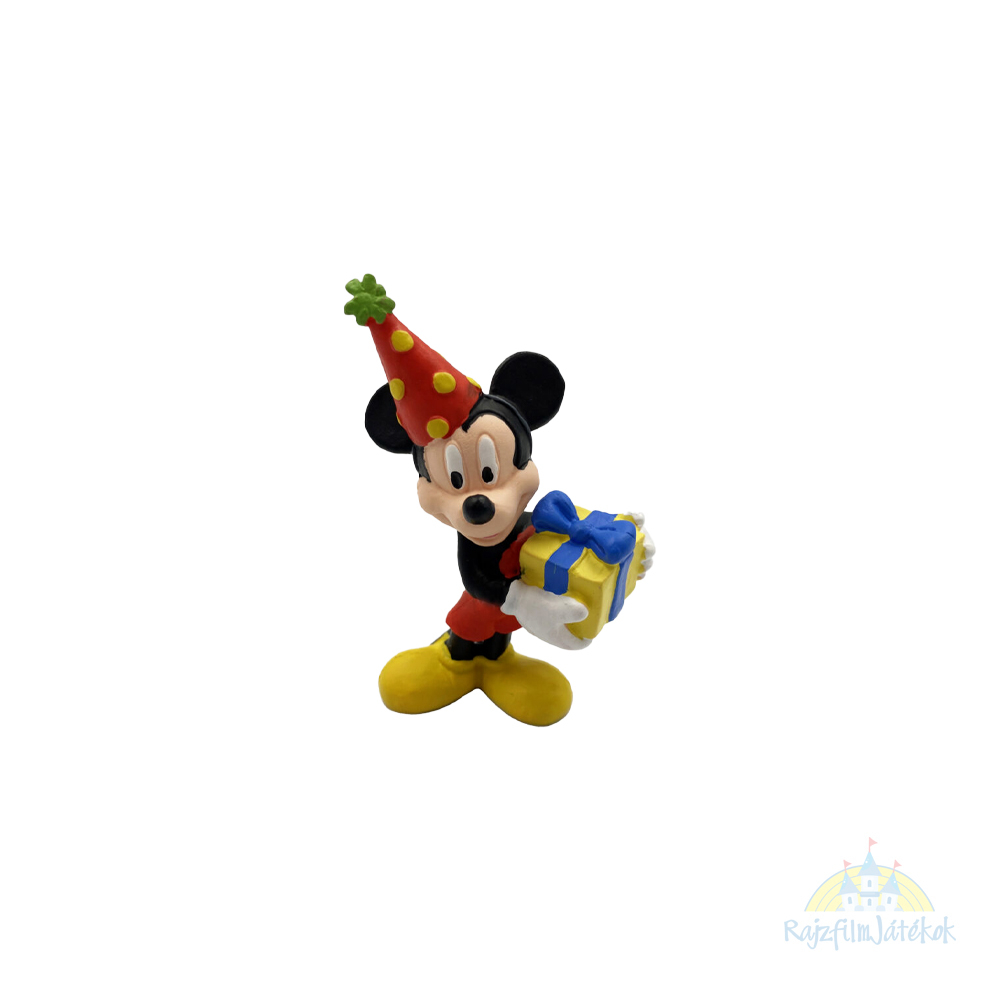 Mickey egér figura 8 cm - szülinapos
