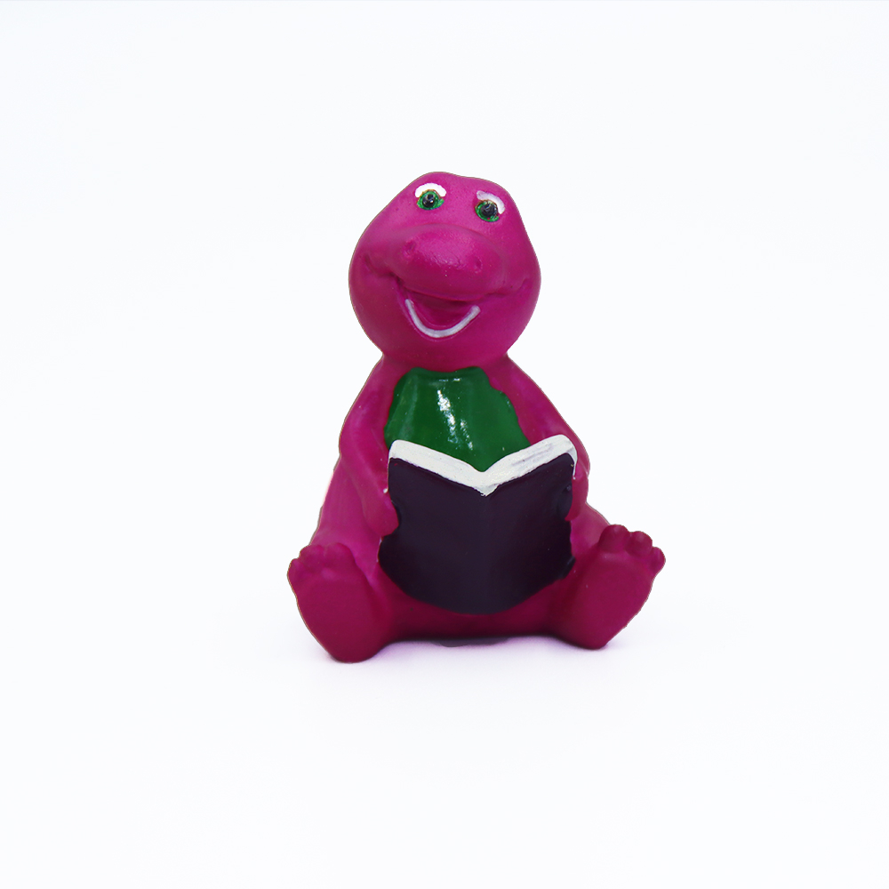 Barney olvas törékeny kerámia figura