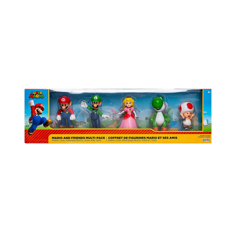 Szuper Márió 5 db-os prémium figura szett - Super Mario figura szett
