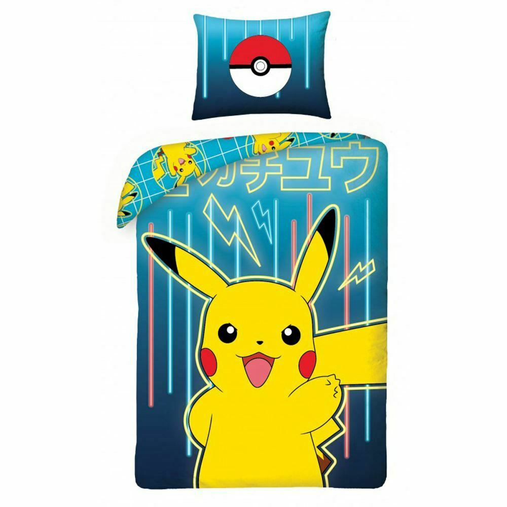Pokémon Pikachu ágyneműhuzat - kétoldalas