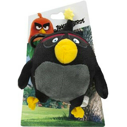 Angry Birds akasztható Bomba plüssfigura 15 cm