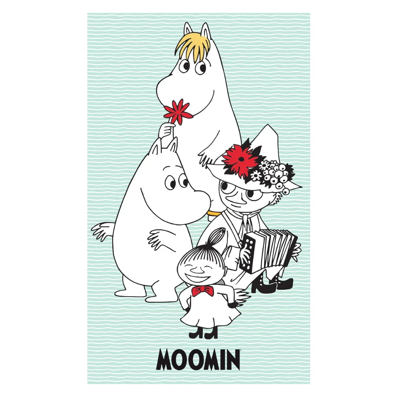 Muminok nagy pamut kéztörlő - Mumin törölköző