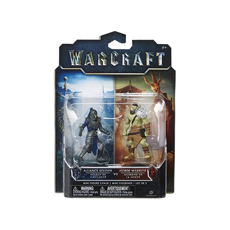 Warcraft Alliance Soldier vs Horde Warrior figura 5 cm