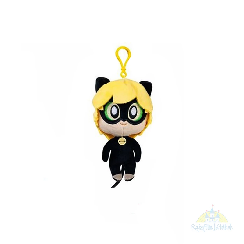 Miraculous Chat Noir plüssfigura 14 cm - akasztható