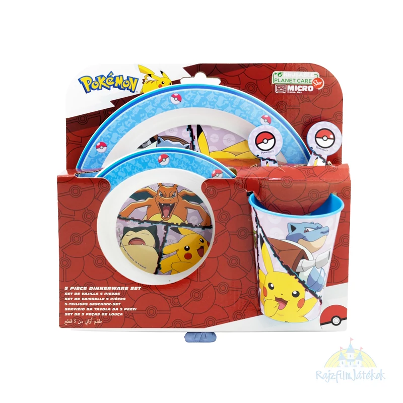 Pokemon étkészlet 5 db