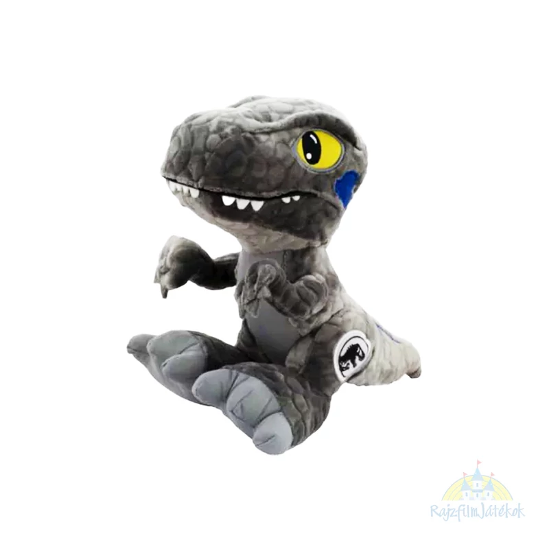 Jurassic World Velociraptor plüssfigura 30 cm - kék