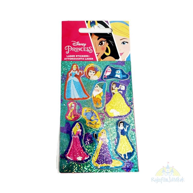 Disney hercegnős hologrammos matrica szett 10 db - os - Hercegnő matrica