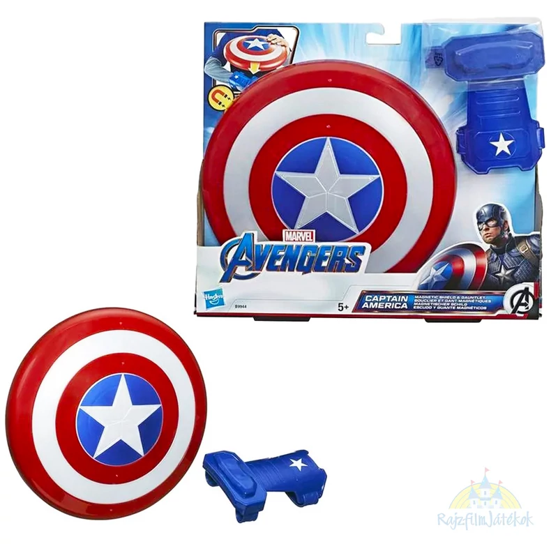 Avengers Bosszúállók Amerika Kapitány mágneses pajzs és kesztyű szett gyermekeknek