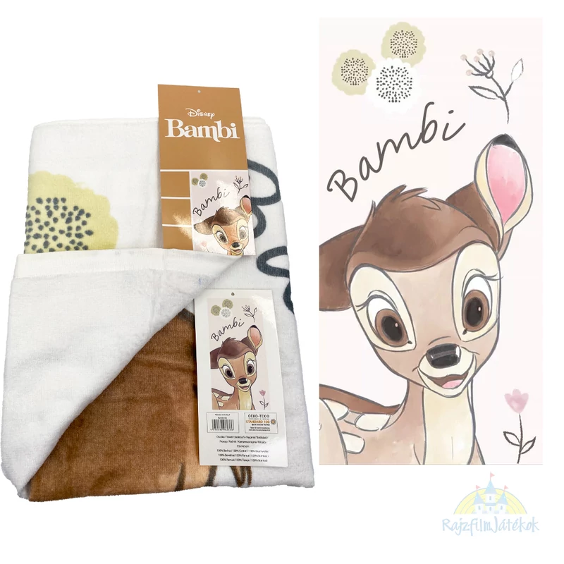 Bambi Disney nagy pamut törölköző - Bambi fürdőlepedő