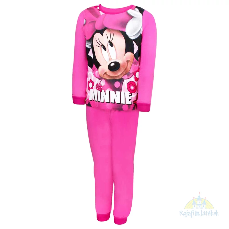 Minnie egér pizsama 110 méret - rózsaszín