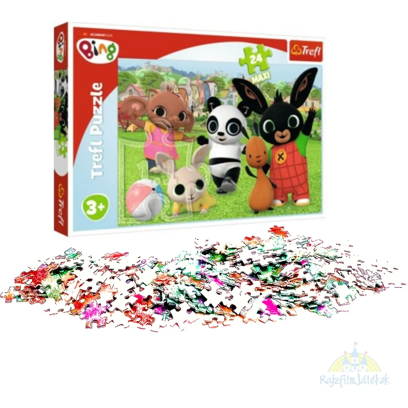 Bing nyuszi és barátai puzzle 24 db- maxi
