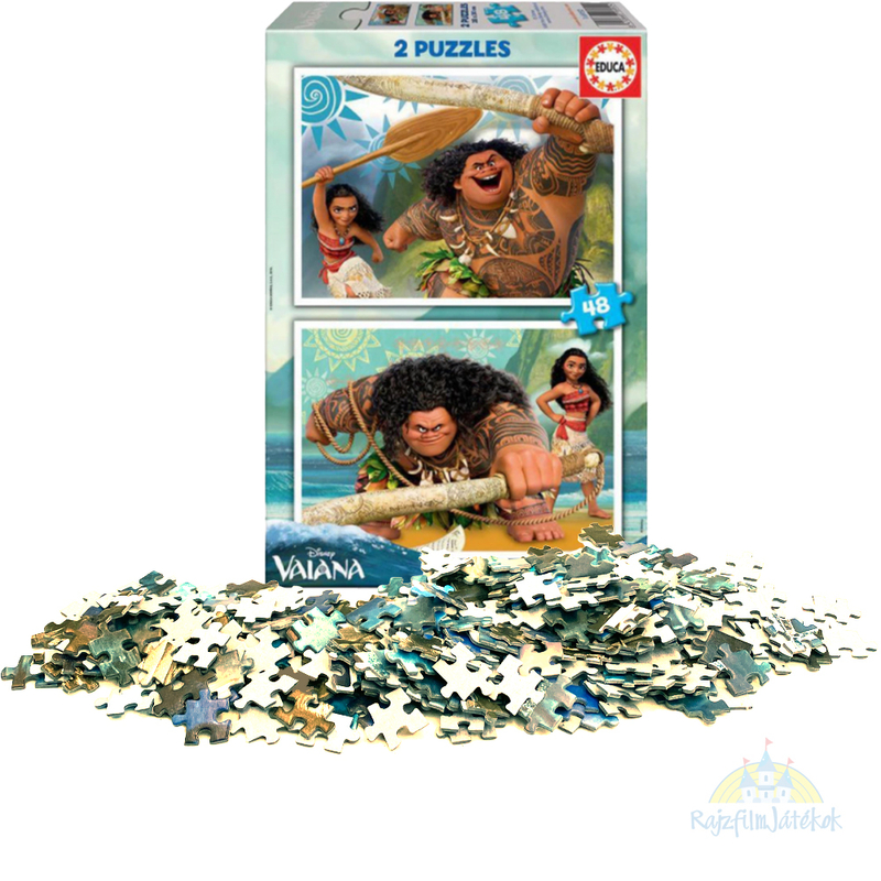 Vaiana Disney puzzle 2x48 darab - Moana puzzle