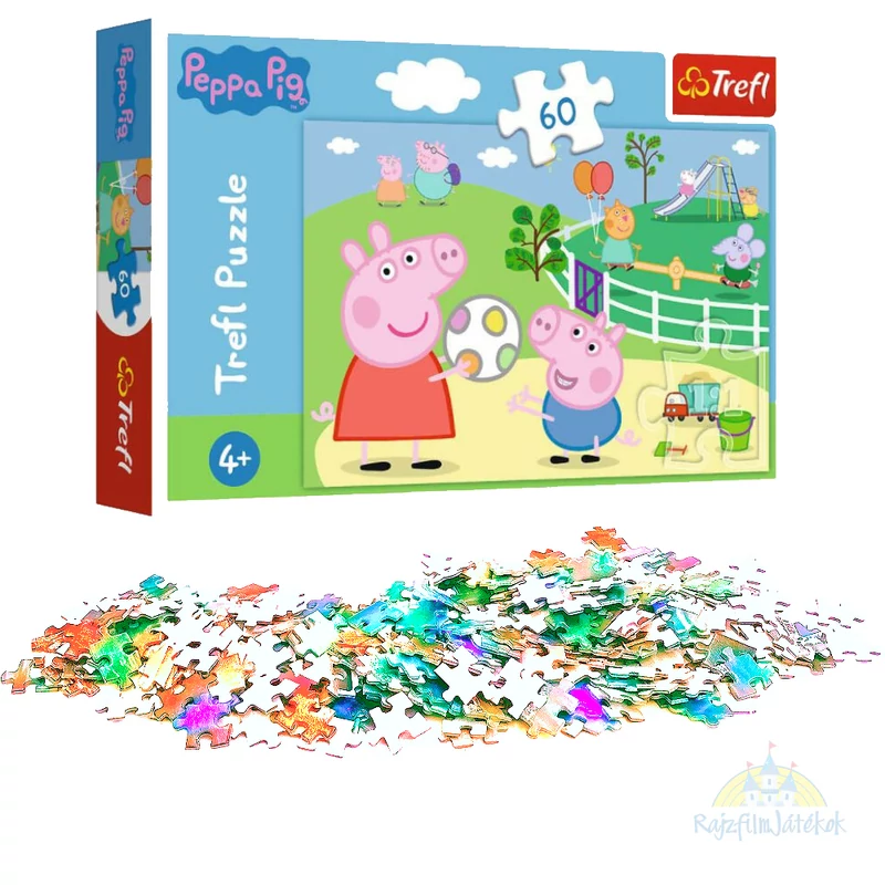 Peppa malac puzzle 60 db - mókázik