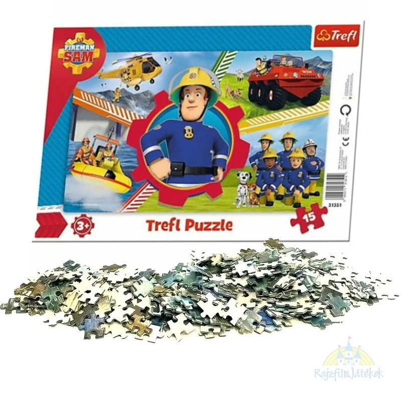 Sam a tűzoltó puzzle 15 db