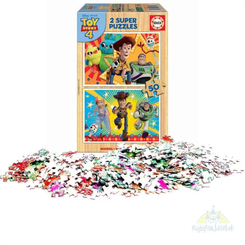 Toy Story fa kirakós  2x50 db - os Toy Story puzzle