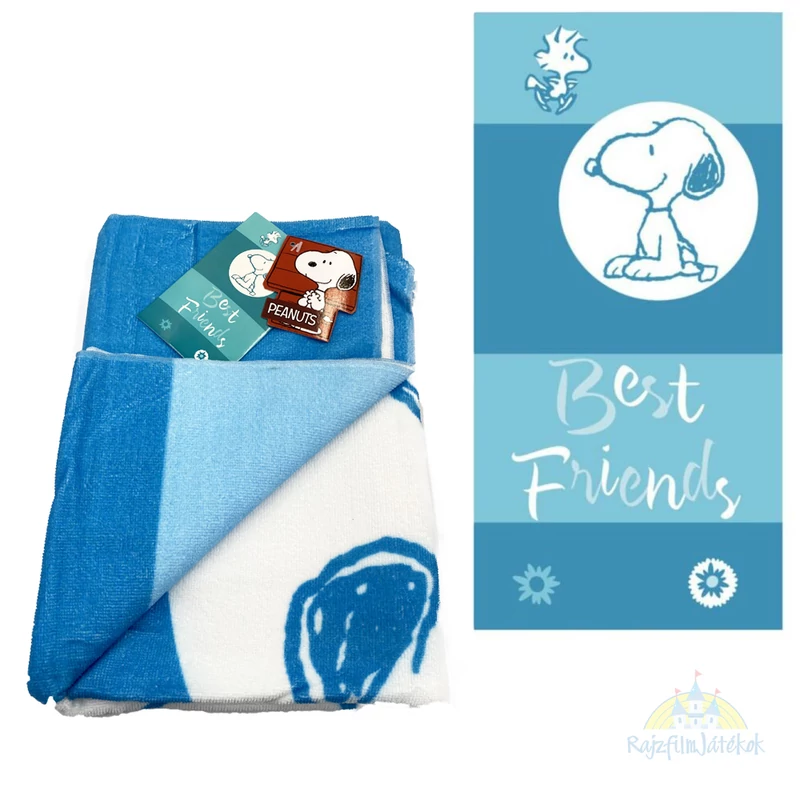 Snoopy Legjobb barátok nagy törölköző - Snoopy fürdőlepedő