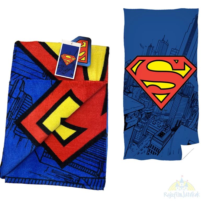 Superman logós nagy törölköző - Superman fürdőlepedő