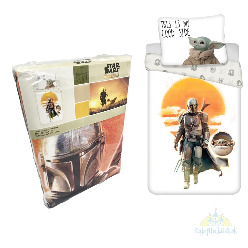Star Wars Mandalorian ágyneműhuzat szett - Mandalorian ágynemű 
