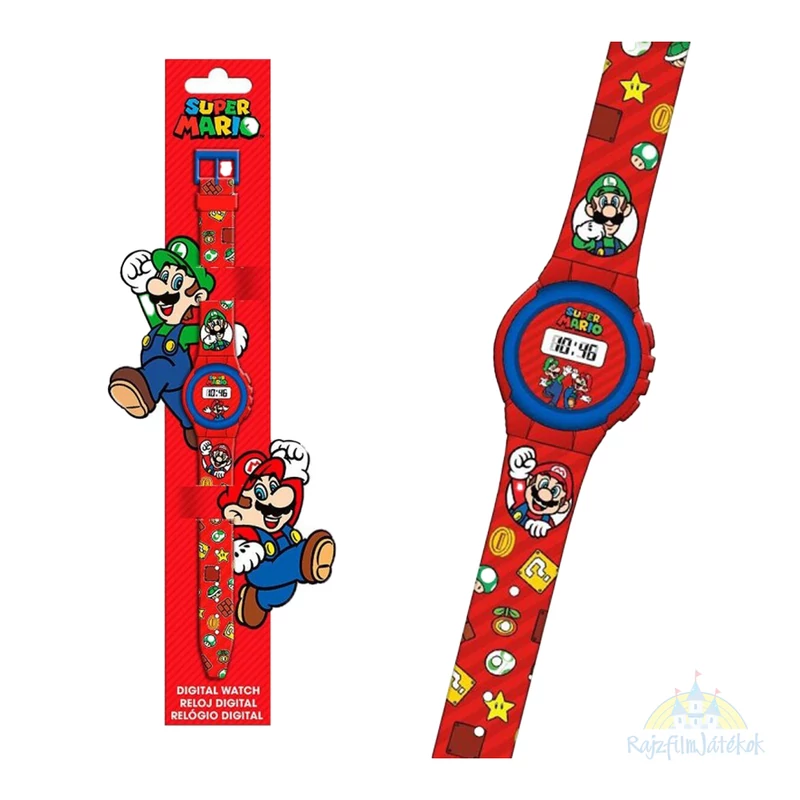 Szuper Márió digitális gyermek karóra - Super Mario karóra 