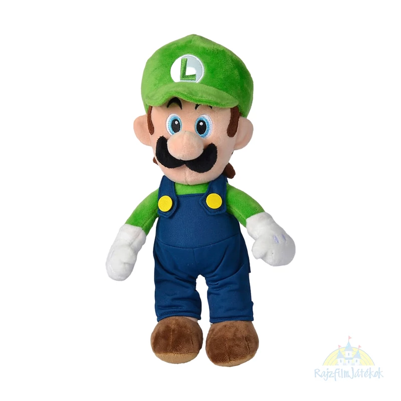 Super Mario Luigi plüssfigura 30 cm
