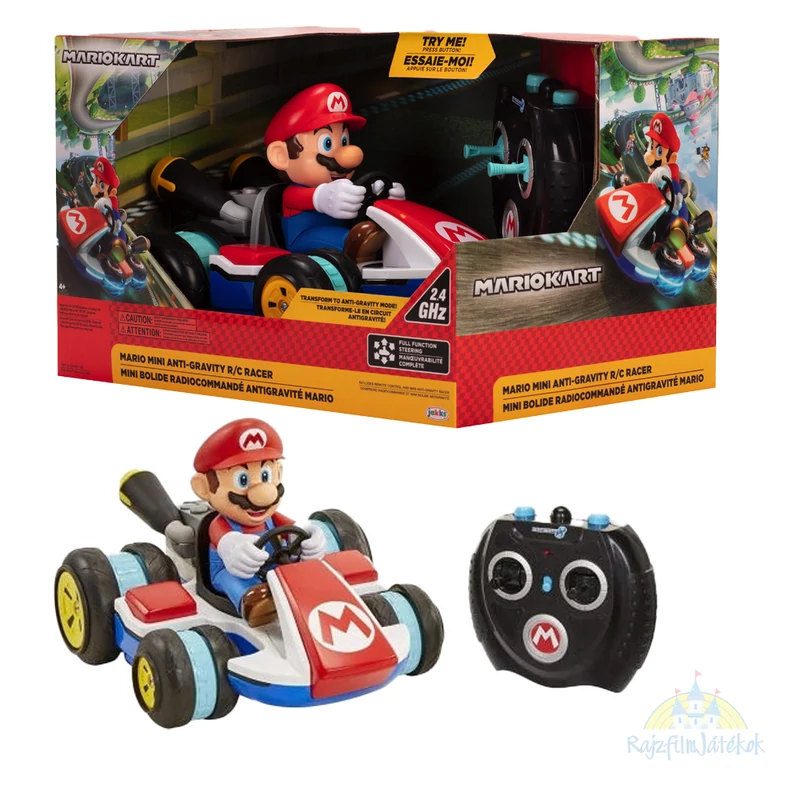 Szuper Mário Nintendo MarioKart  Mini Anti-Gravity Racer Távirányítós autó