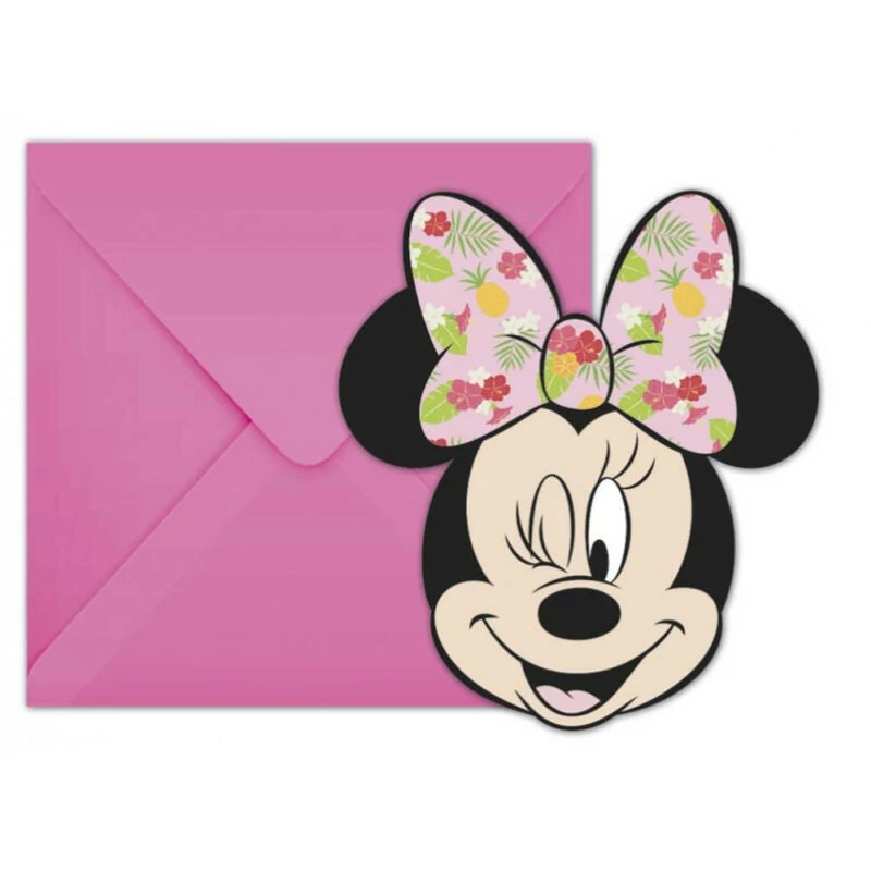 Minnie meghívó 6 db