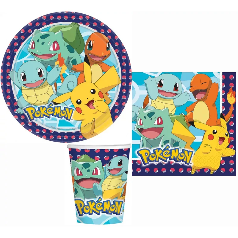 Pokémon party szett 8 fő részére - Pokémon party csomag