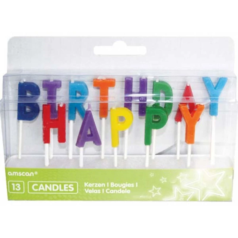 Happy Birthday gyertya 13 db