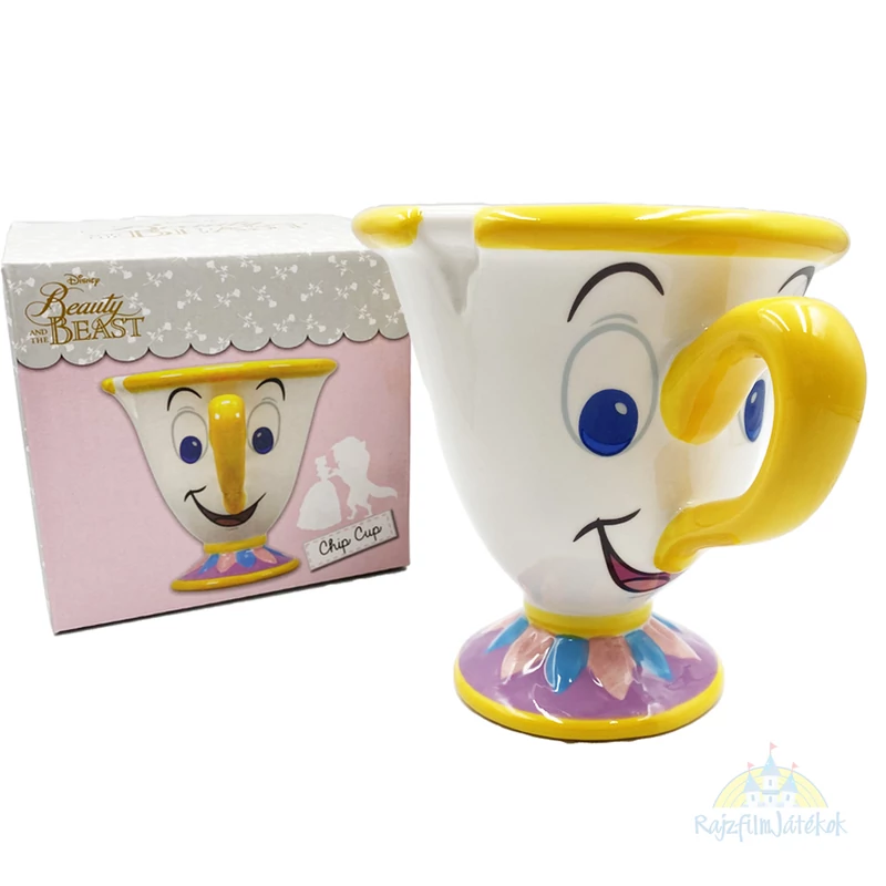 Szépség és a Szörnyeteg Csészike alakú Disney kerámia bögre - eredeti Walt Disney Chip bögre