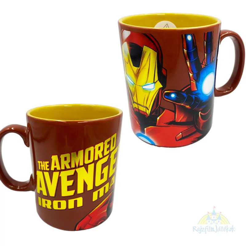 Avengers Bosszúállók Vasember prémium Marvel fóliázott kerámia bögre - Ironman kerámia bögre