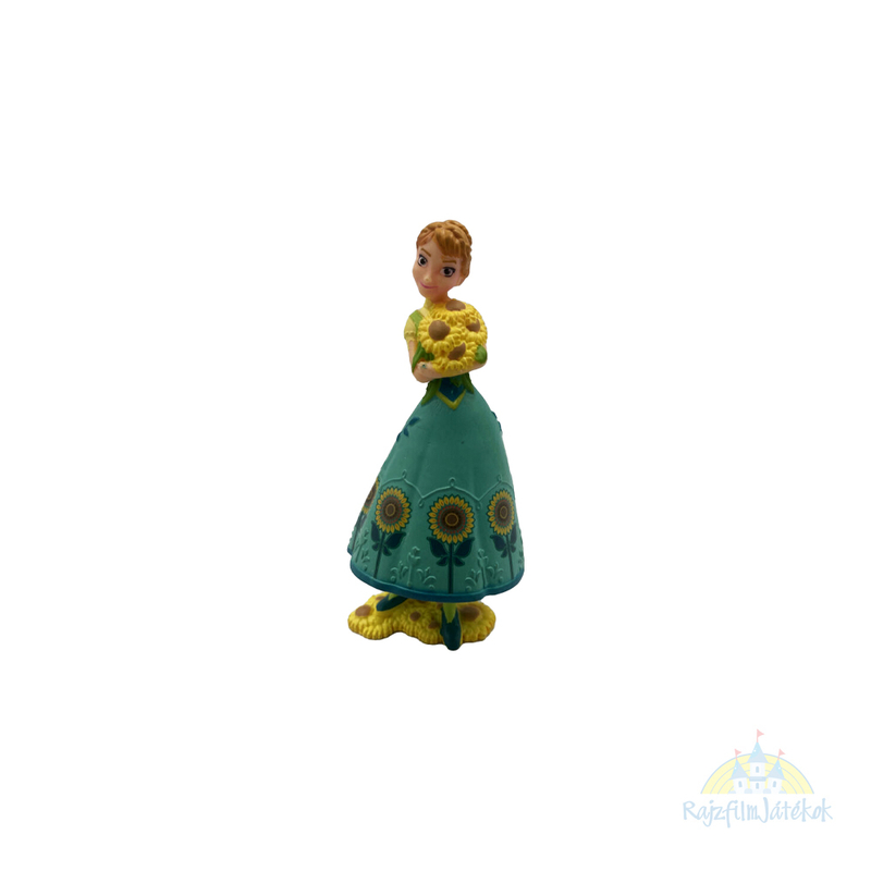 Jégvarázs Anna figura 10 cm - virágos ruhában