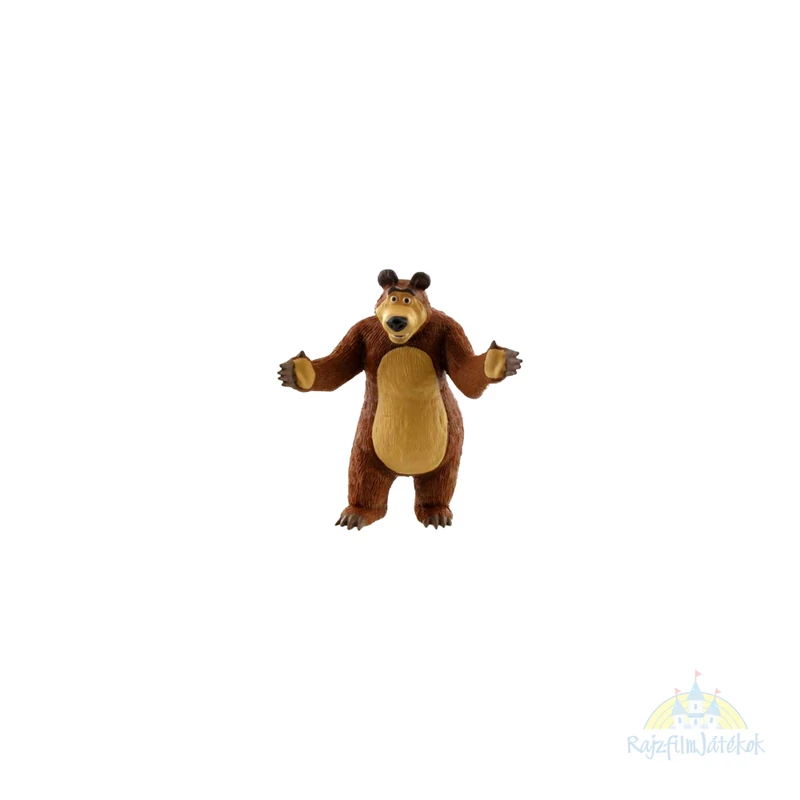 Mása és a medve Medve gumírozott műanyag figura 8 cm