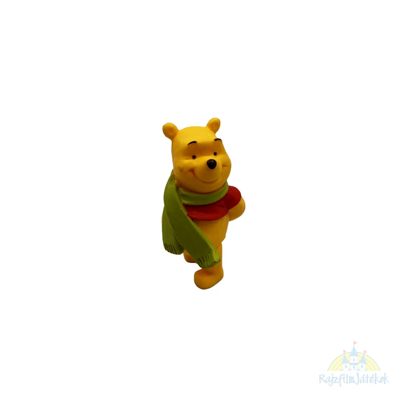 Micimackó figura 6 cm - zöld sállal