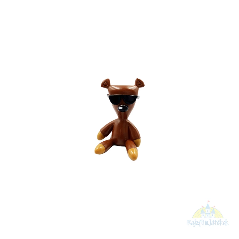 Mr. Bean Teddy gumírozott műanyag figura 3 cm