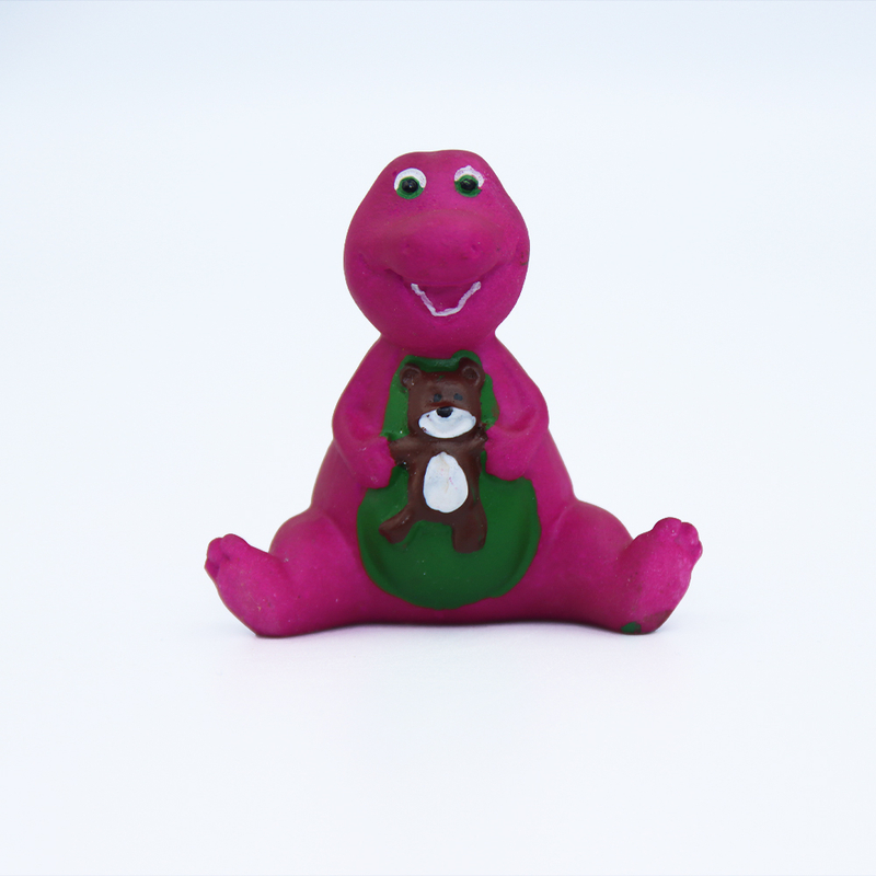 Barney macijával törékeny kerámia figura