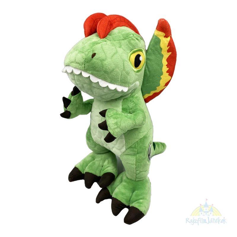 Jurassic World Dilophoszaurusz plüssfigura 30 cm - zöld
