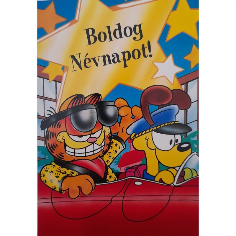 Képeslap - Garfield Boldog névnapot!
