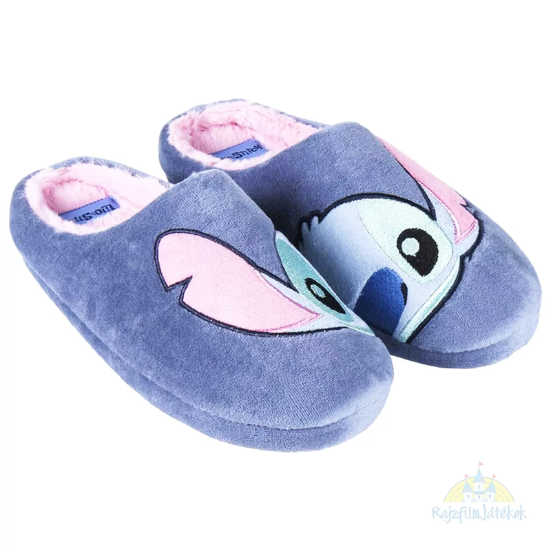 Lilo és Stitch pihe-puha prémium plüss szobapapucs szőrös béléssel 36-37 méret