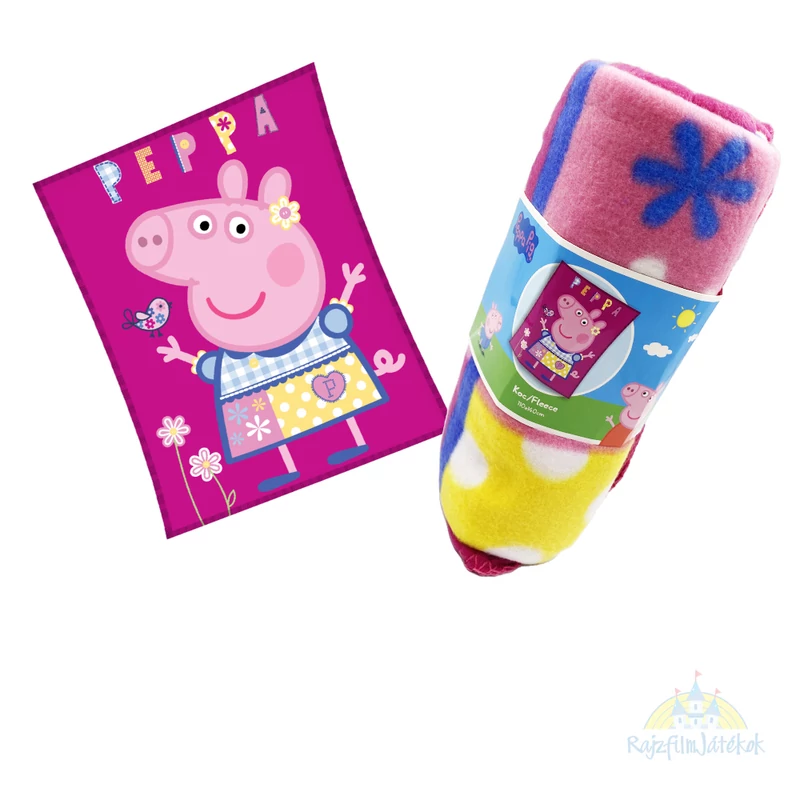 Peppa malac polár pléd - rózsaszín