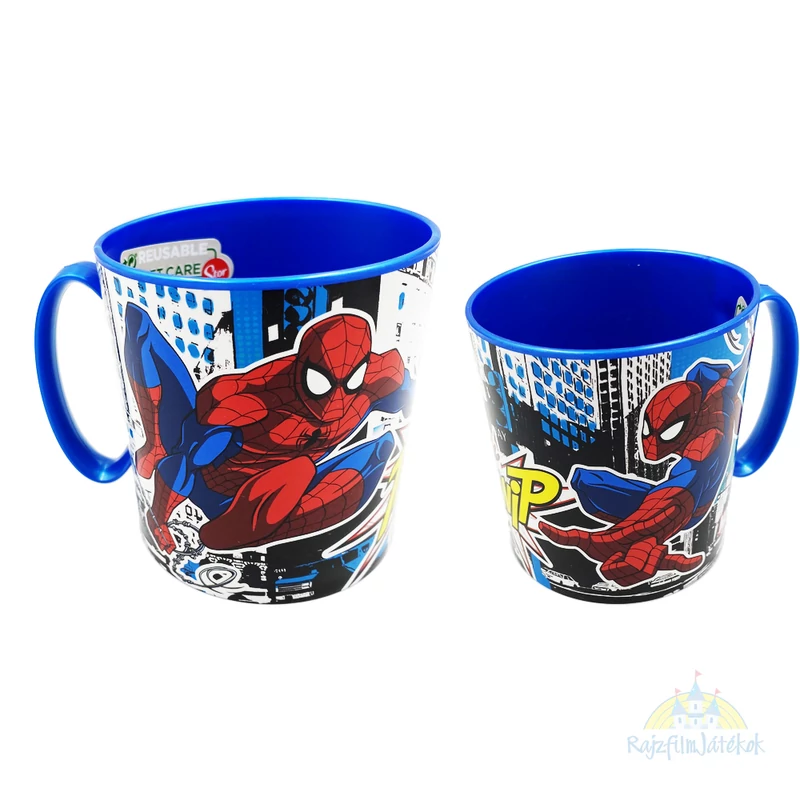 Marvel Pókember mikrózható műanyag bögre - Spiderman műanyag bögre