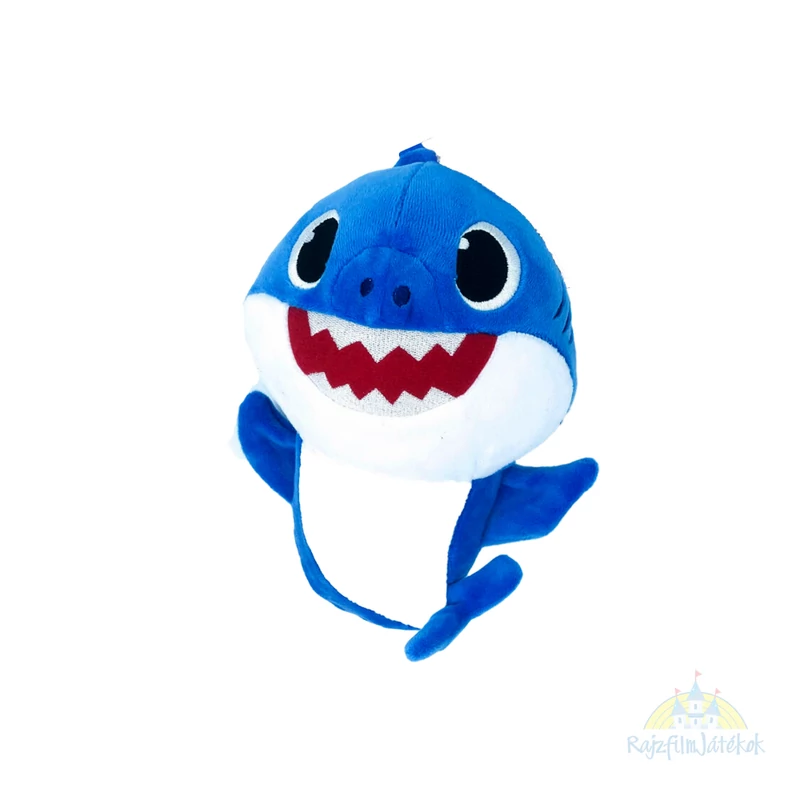 Baby Shark Apa cápa pihe-puha kis plüssfigura 18 cm - Apa cápa plüss
