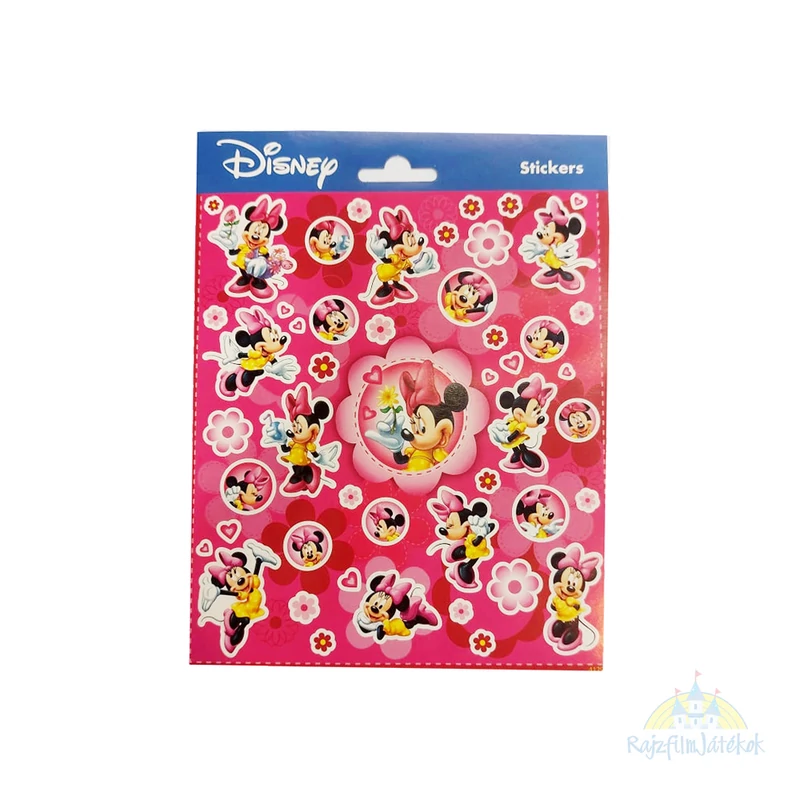 Minnie egér rózsaszín matrica szett- Minnie Mouse matrica