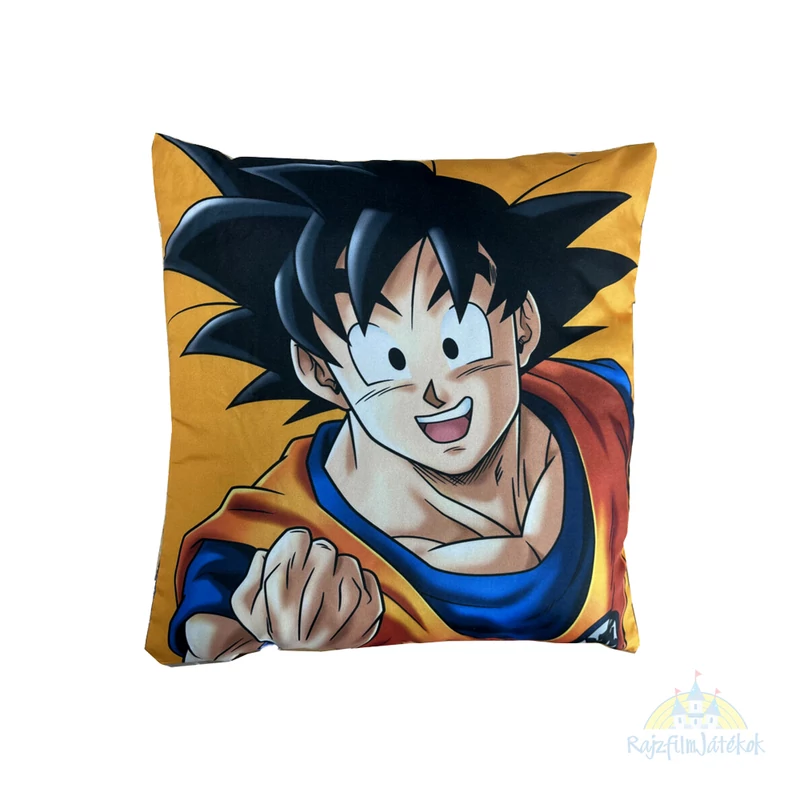 DragonBall Son Goku selymes tapintású kétoldalas díszpárna