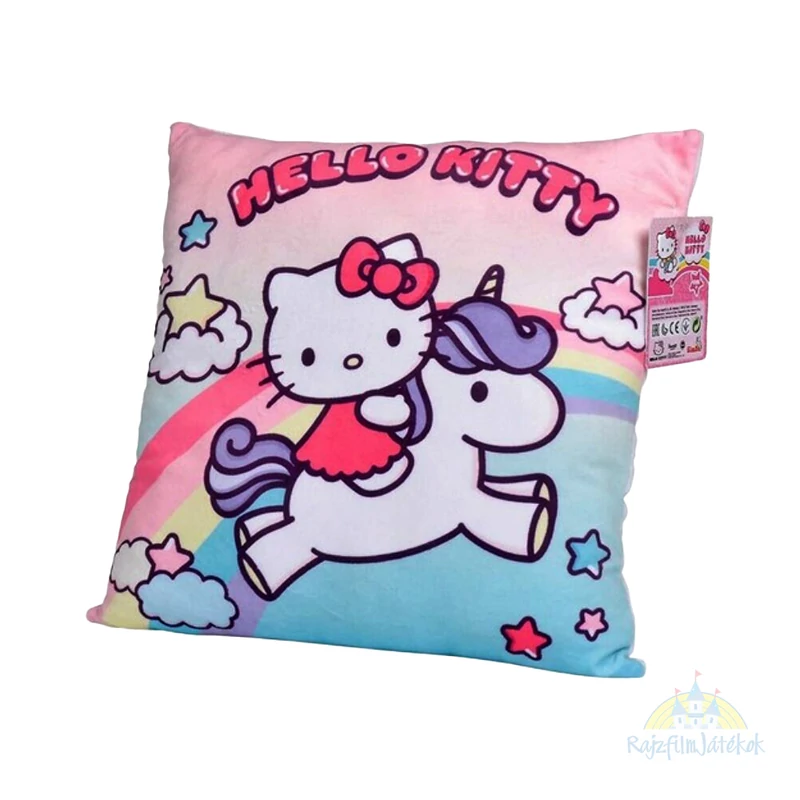 Hello Kitty egyszarvúval prémium minőségű pihe-puha párna