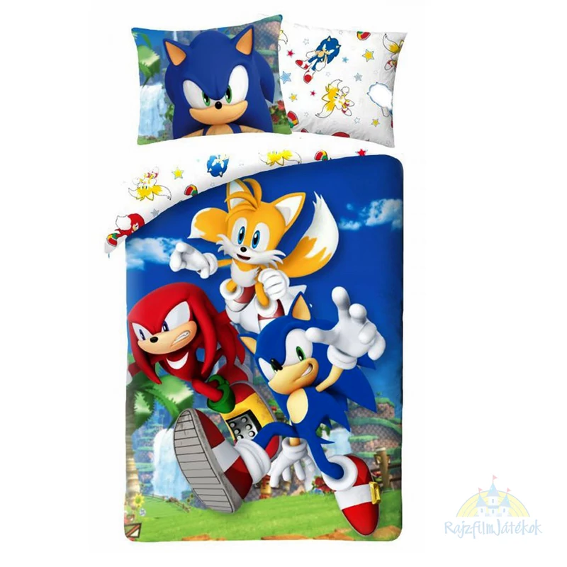 Sonic ágyneműhuzat - kétoldalas