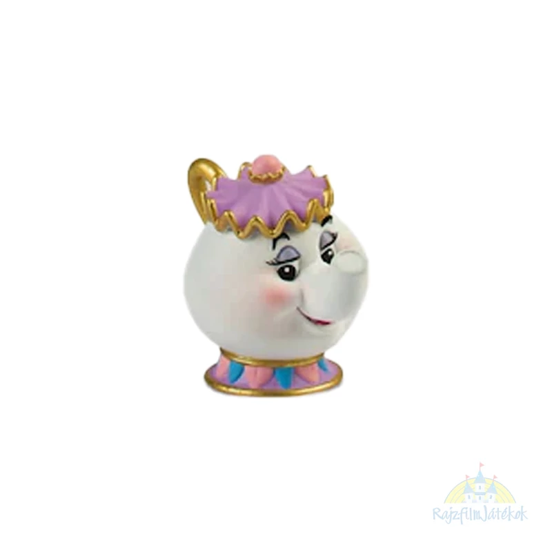 Szépség és a Szörnyeteg Csészike alakú gumírozott figura 6 cm - Chip figura